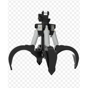 GSH455 4-Tine 2000-Liter RUNKA  Excavator Attachment Multi Function Hydraulic Rotator Mechanical Mud Grappler Timber Multi-lobe Orange Peel Grapples