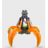 GSH425 4-Tine 950-Liter RUNKA  Heavy Duty Excavator Hydraulic Scrap Grab Orange Peel Grapple 