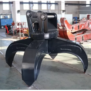 GSH520 5-Tine, 600-Liter RUNKA Steel Scrap Stone Sorting Orange Peel Grapple