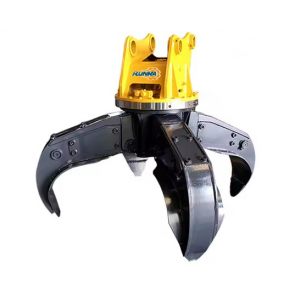 GSH455 4-Tine 1000-Liter RUNKA  Heavy Duty Excavator Hydraulic Scrap Grab Orange Peel Grapple 