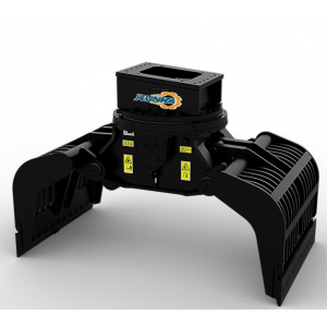 G345 RUNKA 608-0756 Excavator Hydraulic Orange Grab Mechanical Sorting Demolition Handling Grapples