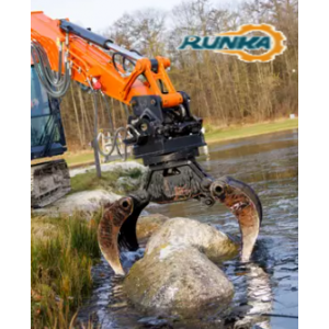 25Z-1 36C-1 50Z-2 56Z-2 60C-2 J*B Mini Excavators RUNKA  Hydraulic Rotating Wood Log Grapple Stone Rock Grapples