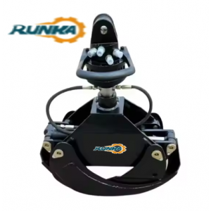 CX75C CX80C CX85E CX90E  Excavator RUNKA Hydraulic Forest Grab Excavator Log Rotating Grapple Log Rotating Grapple