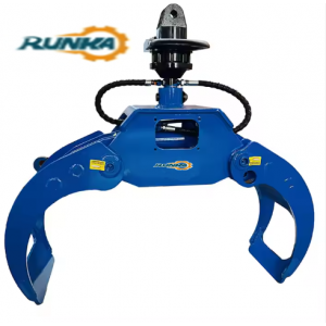 CX300E CX500D Mass Large Crawler Excavator RUNKA Wood Loader Excavator Grapple Wood Cutting Log Forest Log Loading Grapples