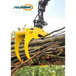 SY245H SY265C LC Sany Medium Excavators RUNKA Wood Grab Bucket for Truck Tractor Attachment