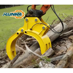 SY305C LC SY330H Sany Medium Excavators RUNKA Excavator Log Grab Excavator Attachment Grapples