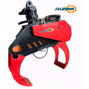 SY415H Large Excavators RUNKA Handling Logging Hydraulic Rotating Light Wood Grapple
