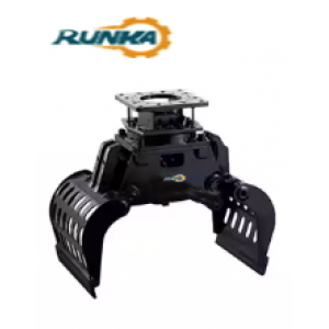 HYDRADIG 110W Excavators RUNKA  Forestry Equipment Excavator Grabs Hydraulic Rotating Wood Stone Grapples