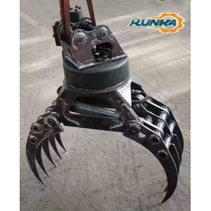 SELECTOR JCB Grabs RUNKA Machinery Hydraulic Grapples Rotating Wood Grab Excavator Attachment